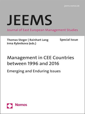 cover image of Management in CEE Countries between 1996 and 2016